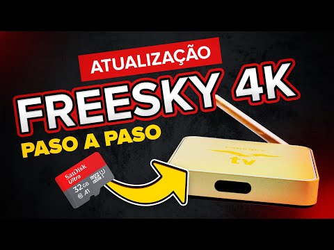 FREESKY TV 4K DOURADA ATT ANDROID 4.4 PARA 7.0